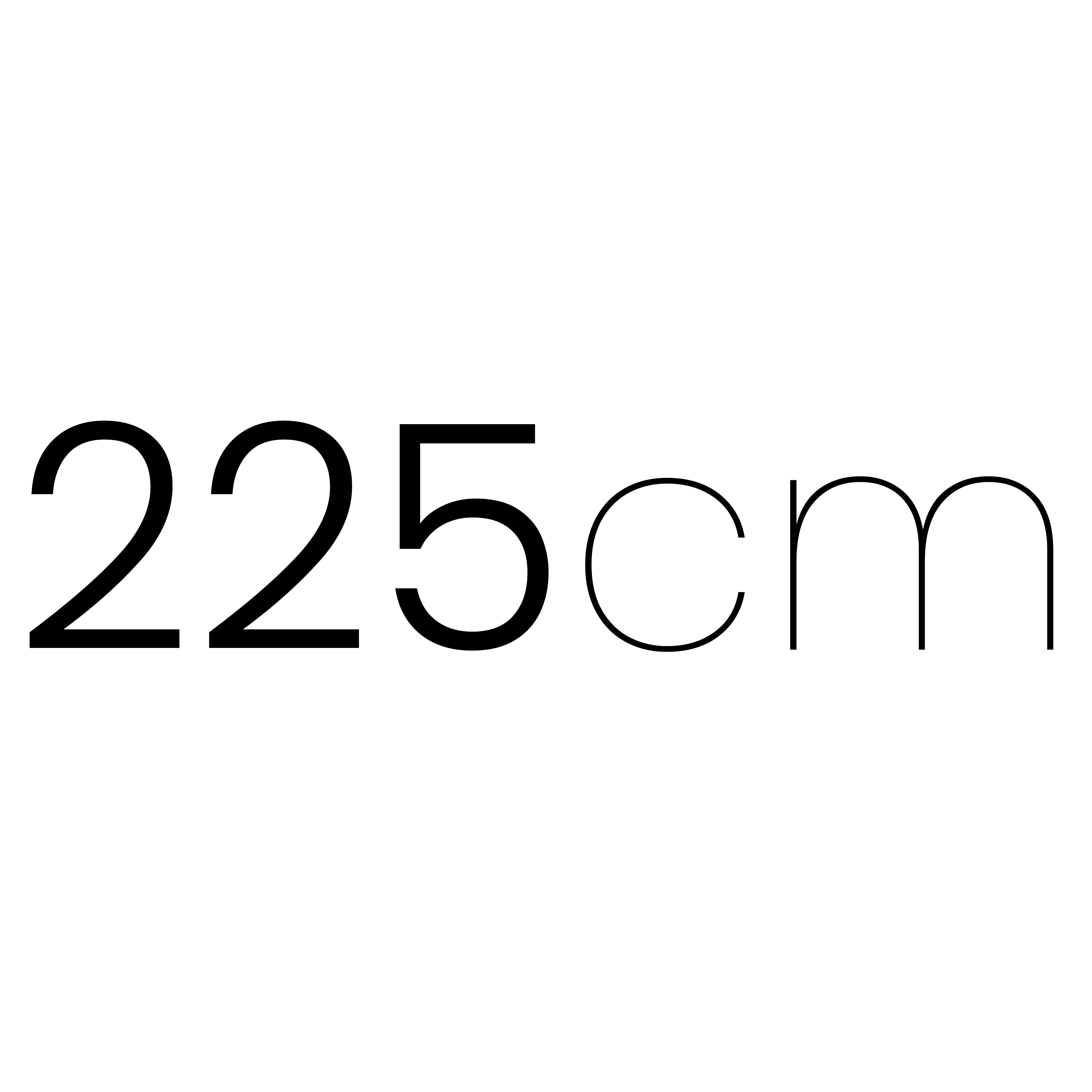 225 cm