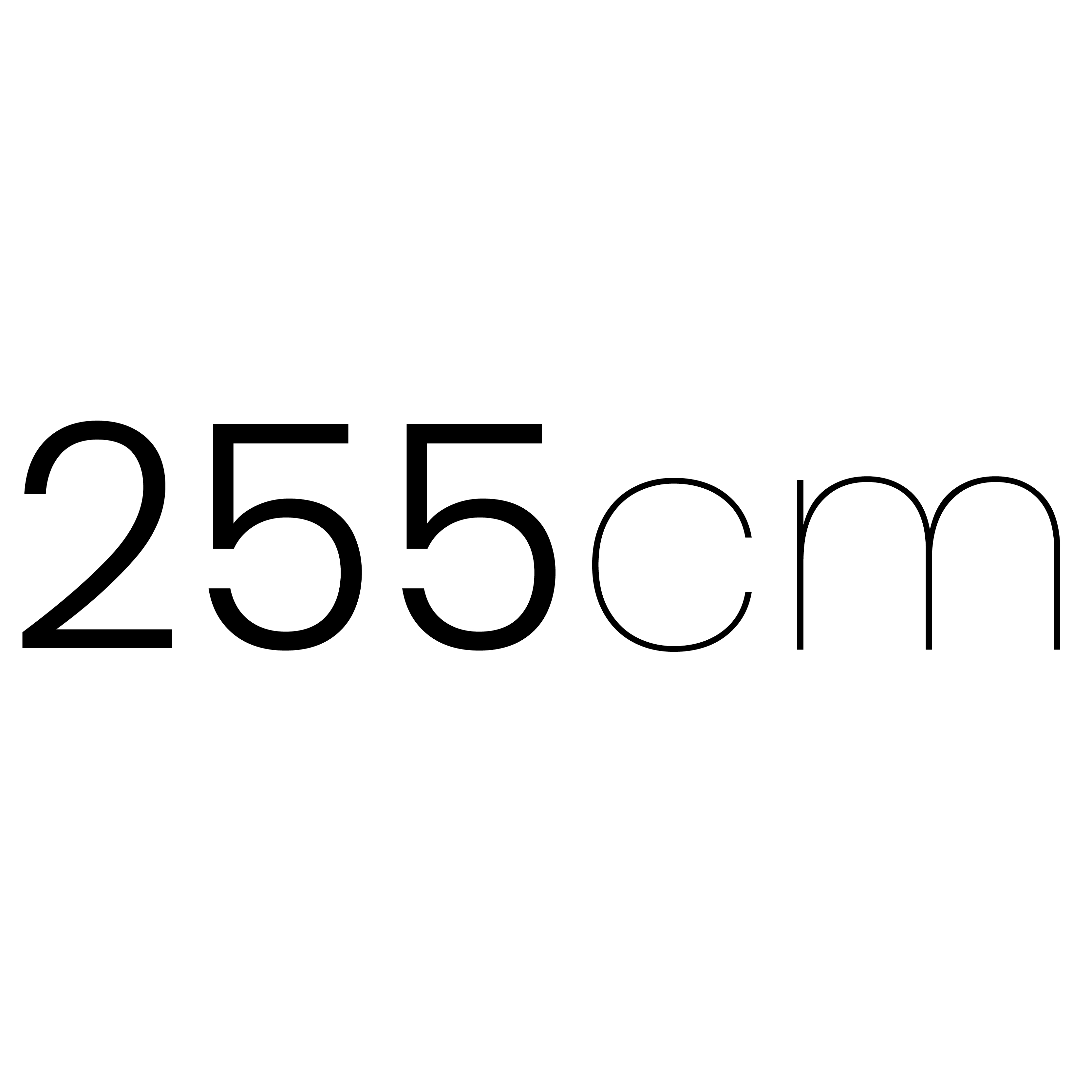 255 cm