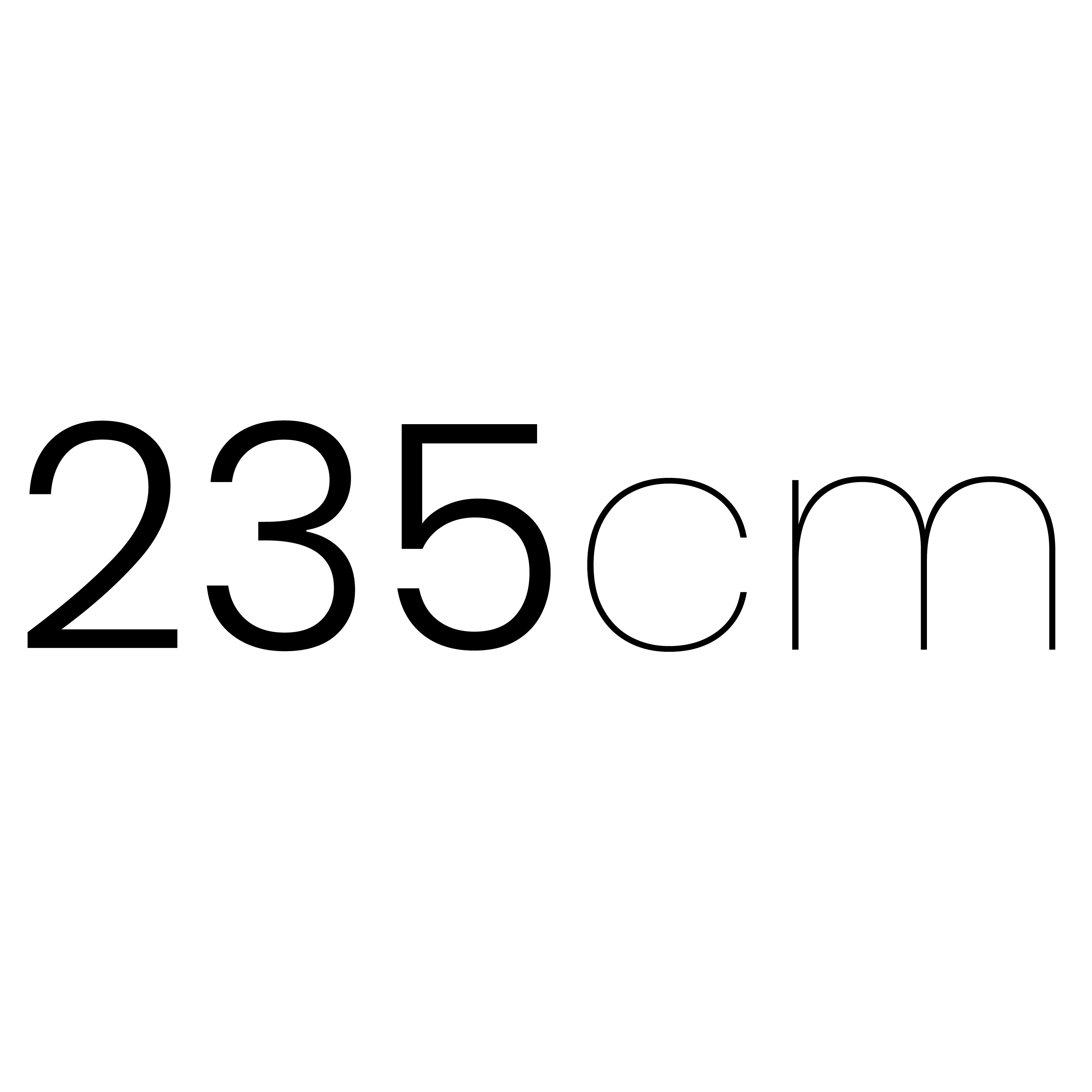 235 cm