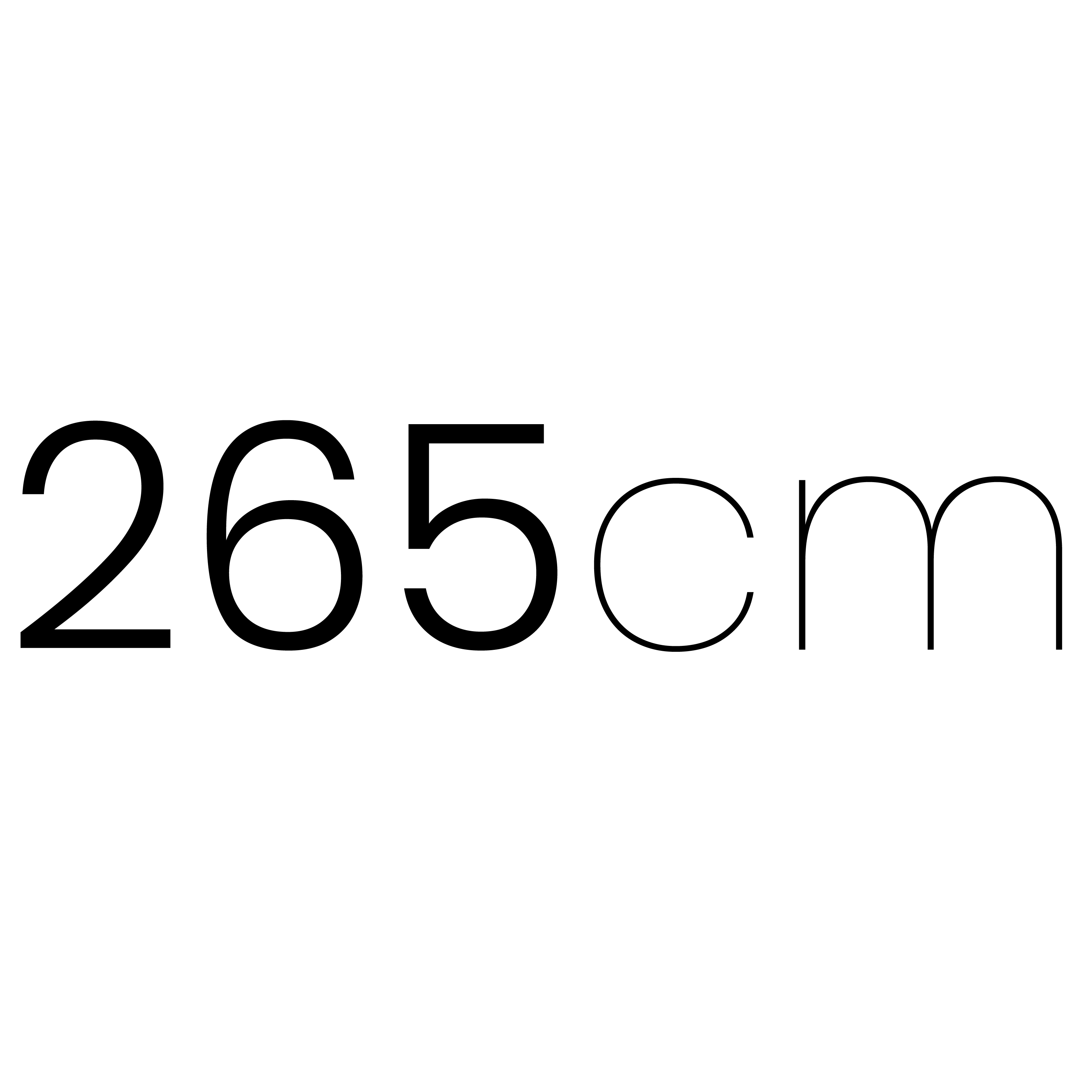 265 cm