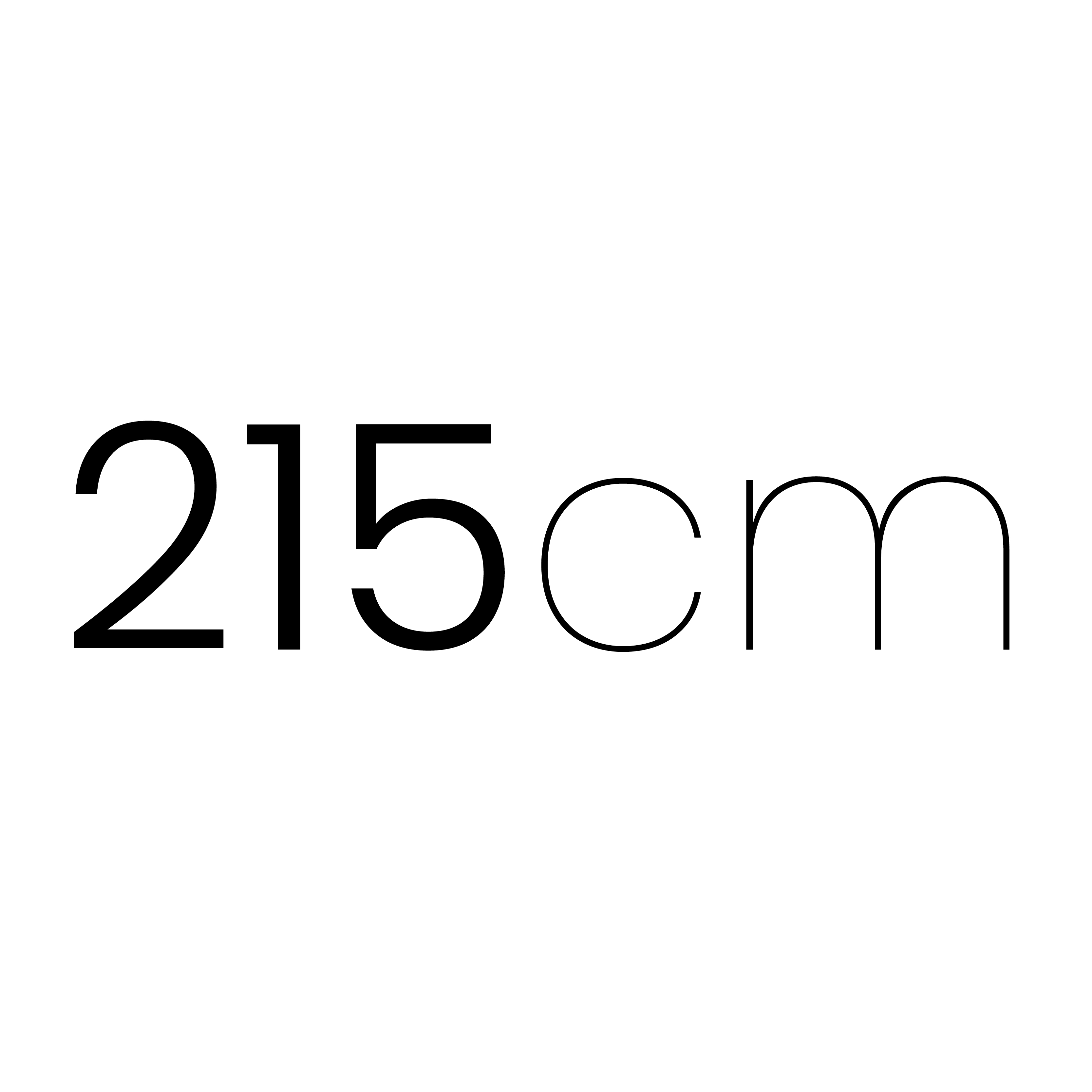 215 cm