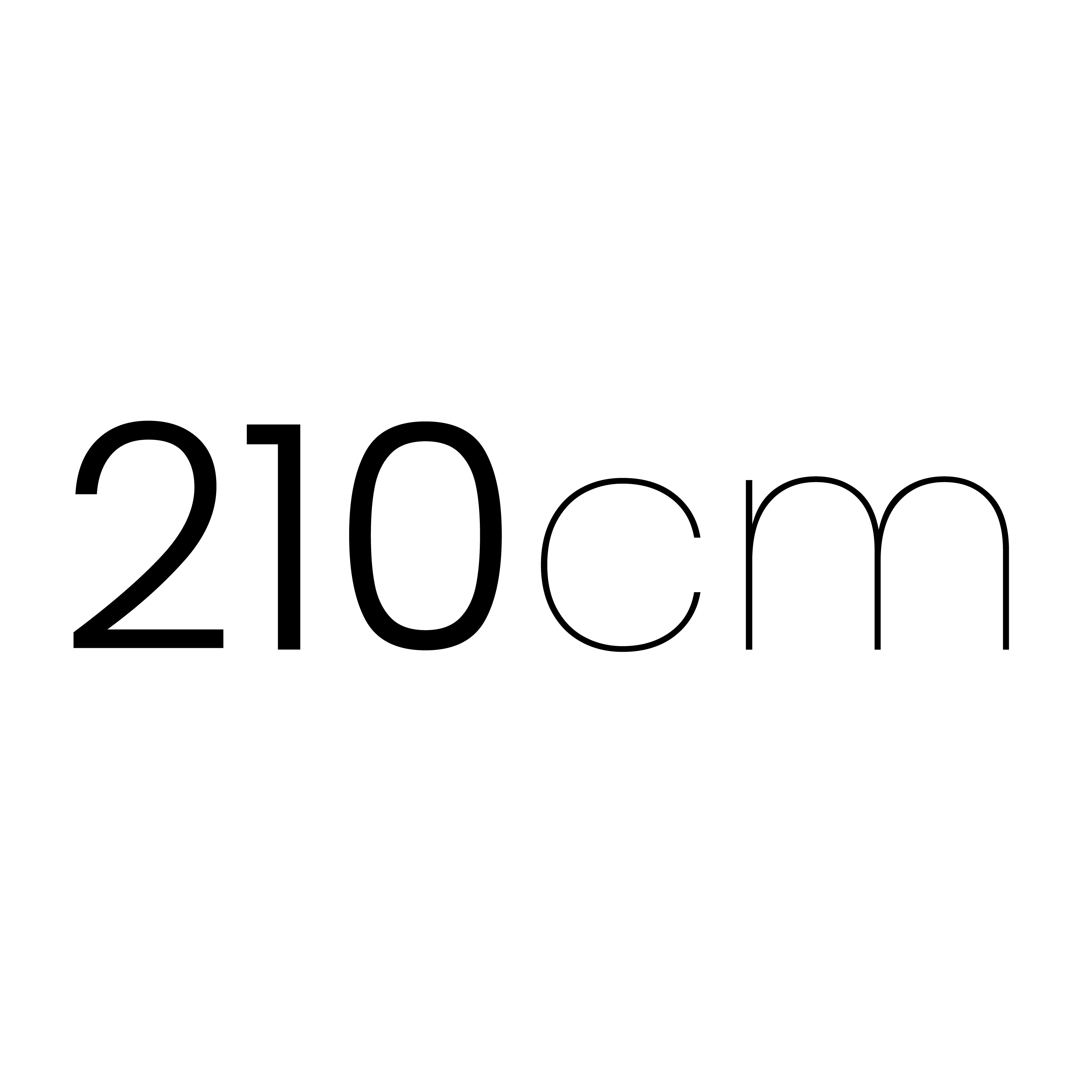 210 cm