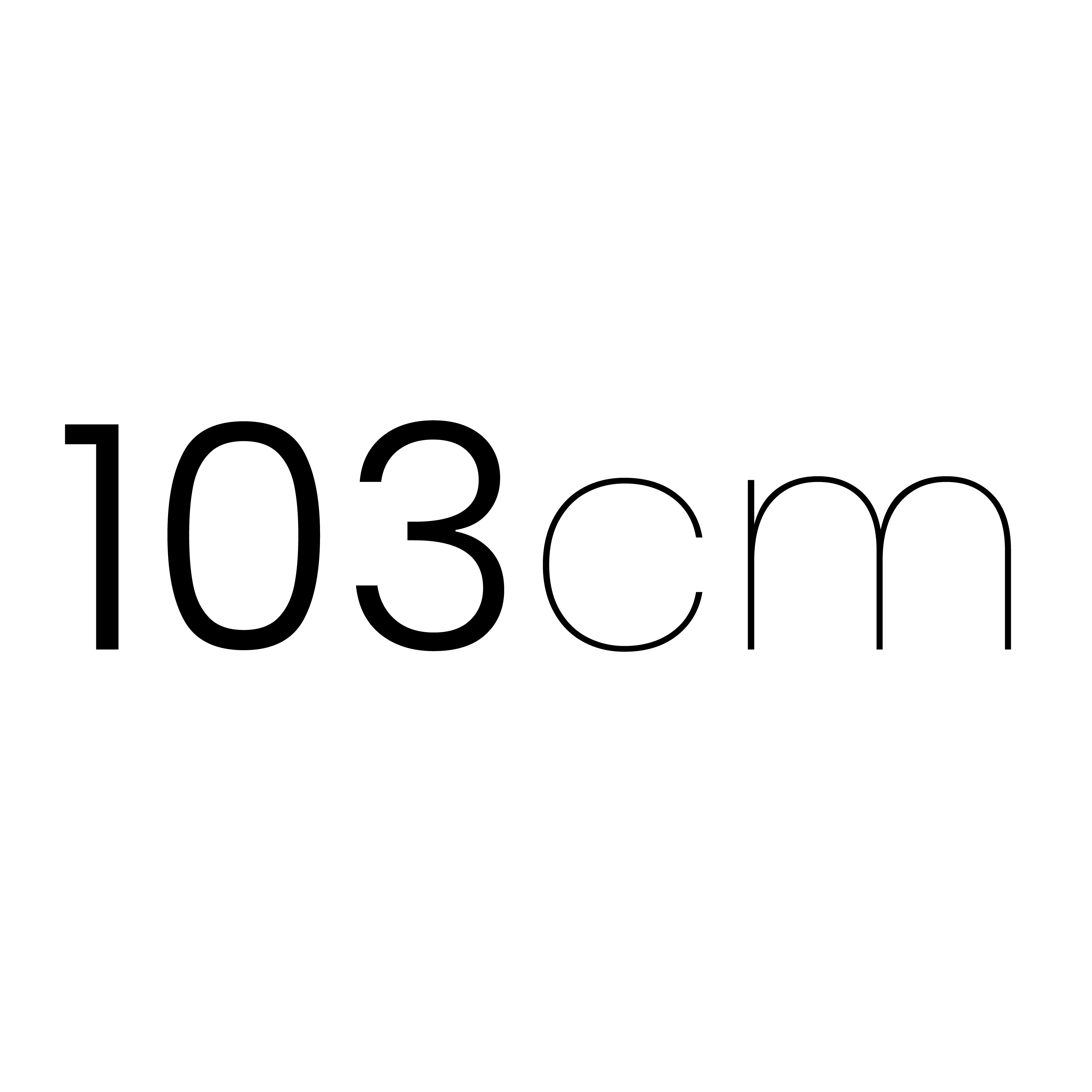 103 cm