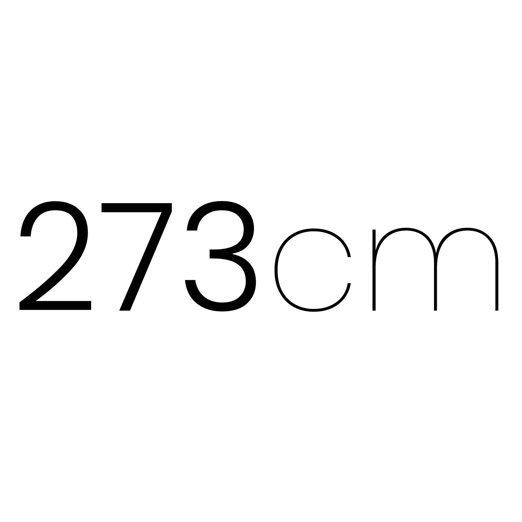 273 cm