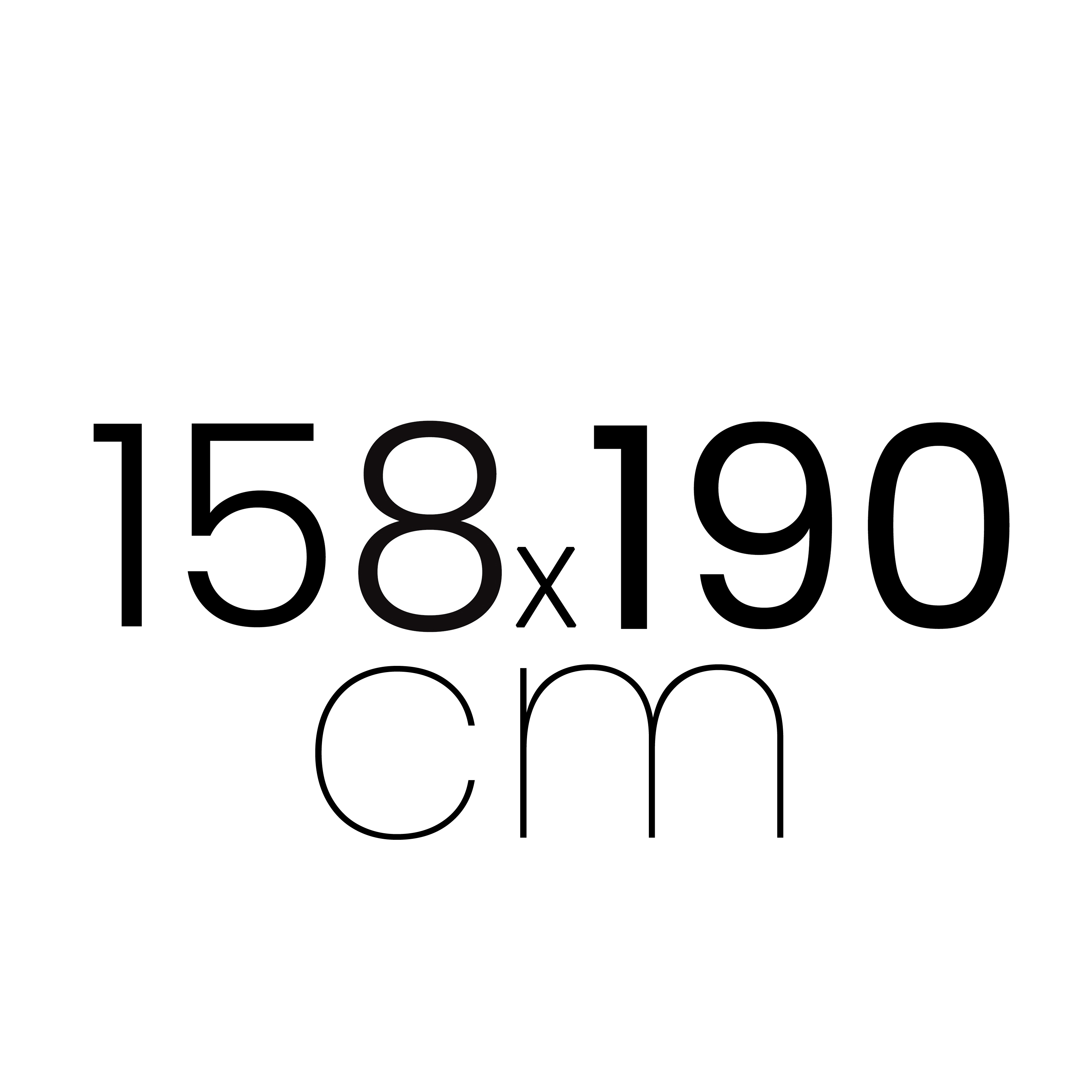 158 x 190 cm