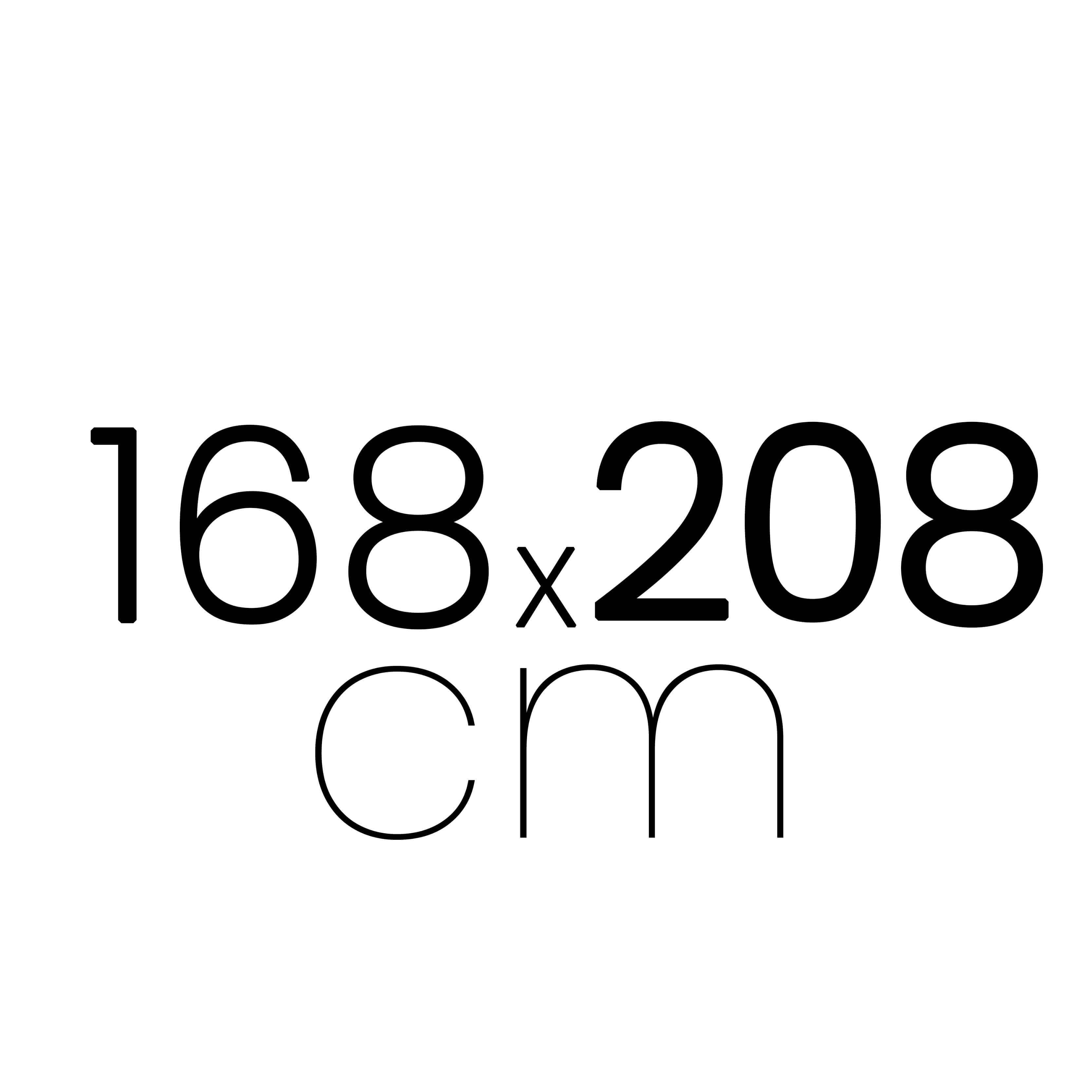 168.2 x 208 cm