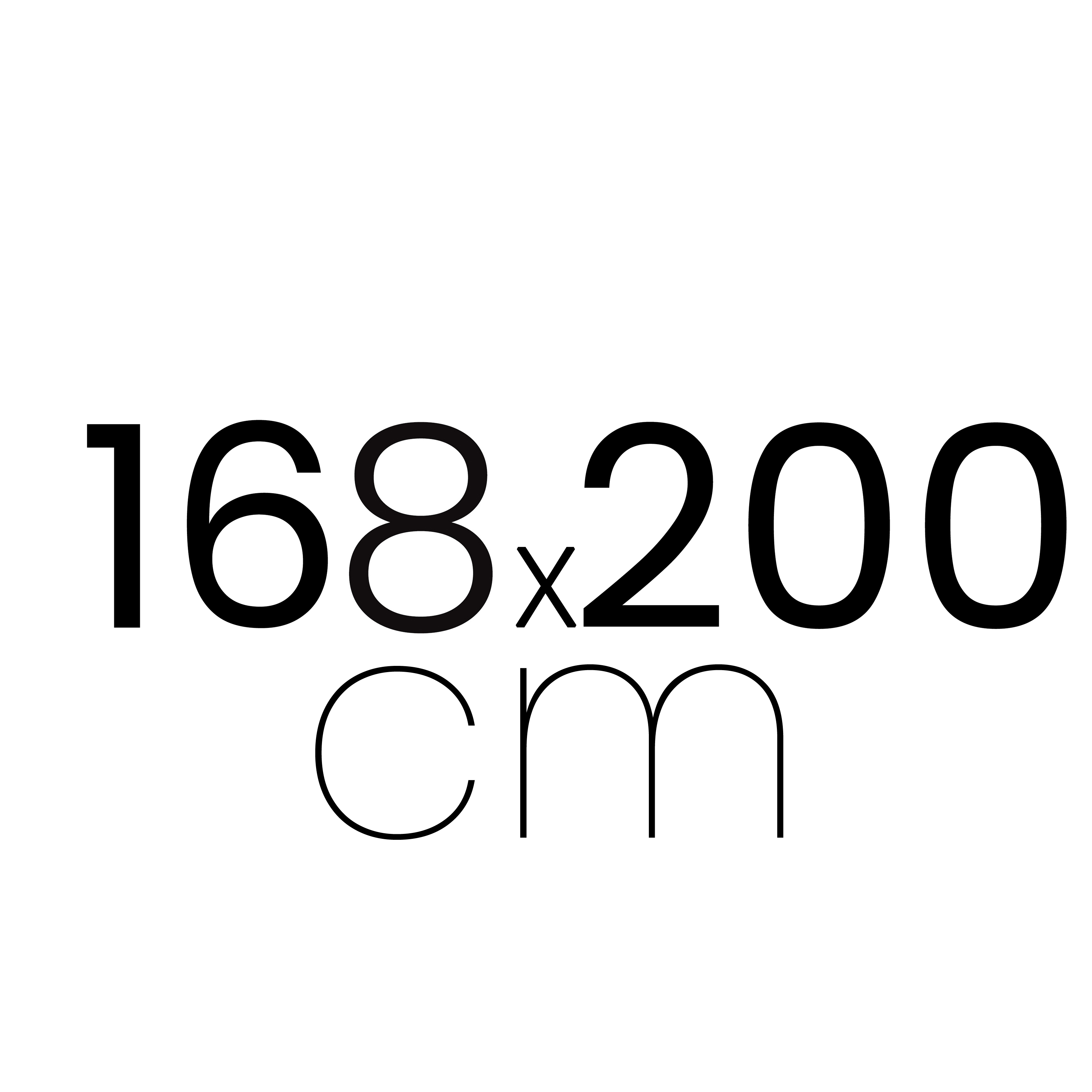 168.2 x 200 cm