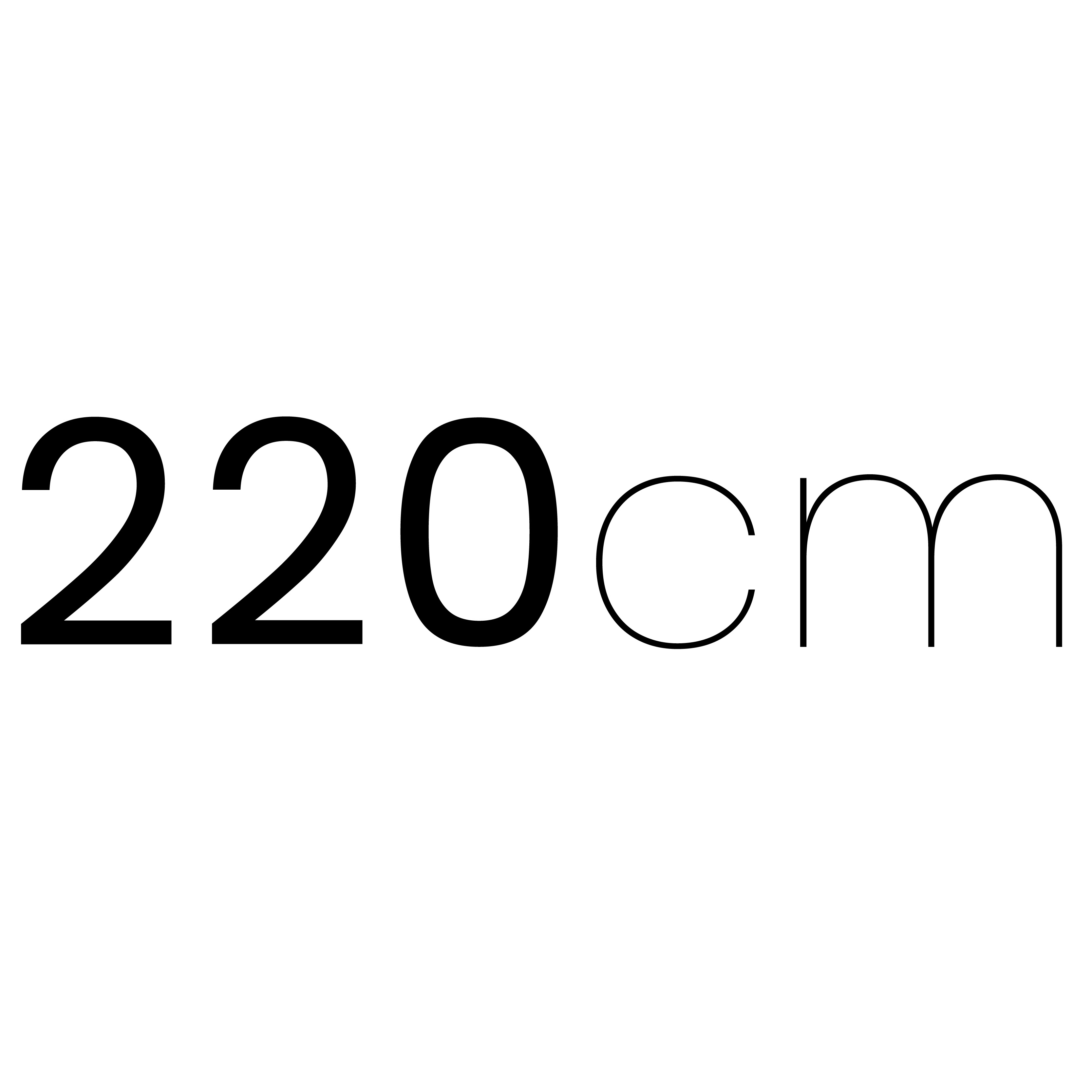 220 cm