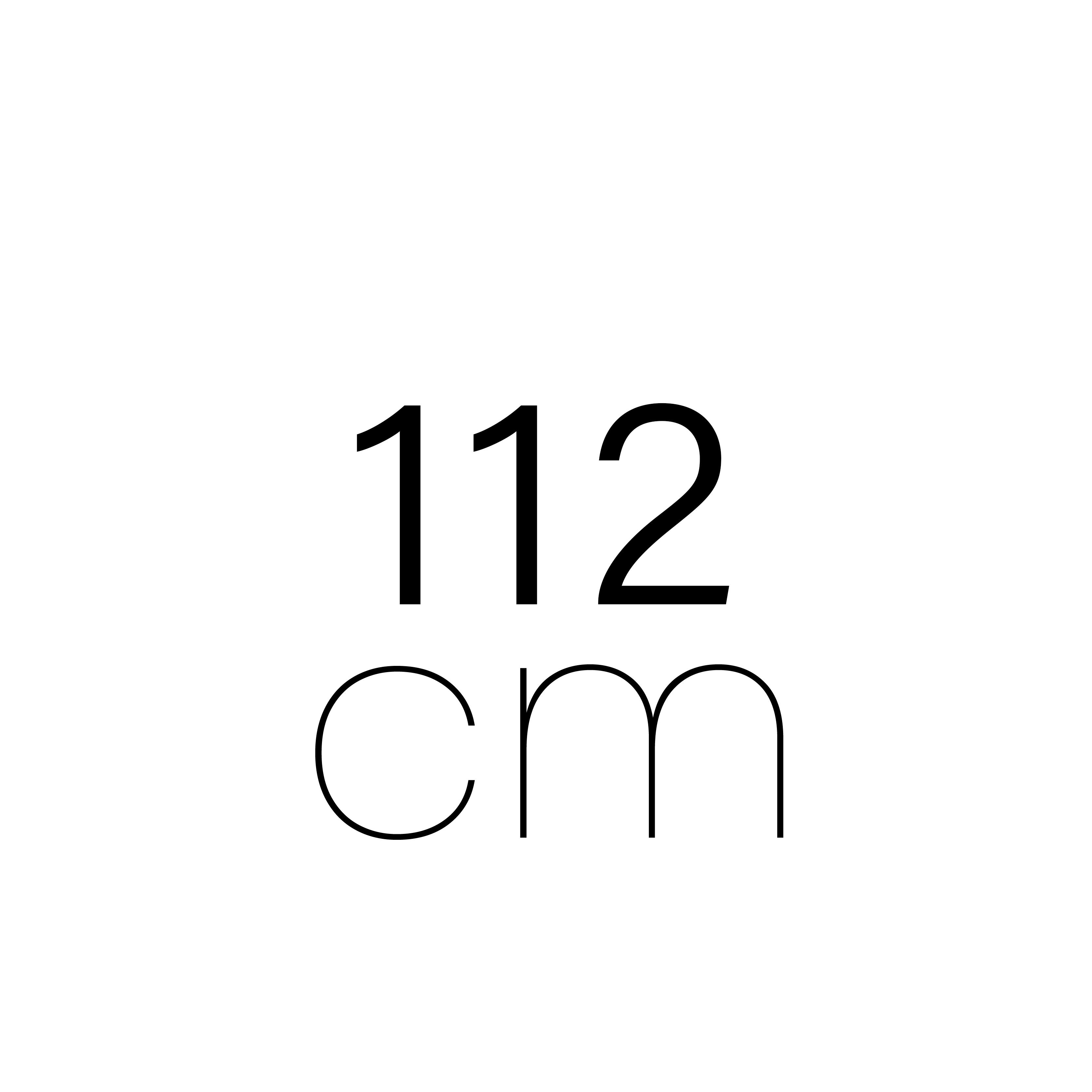 112 cm