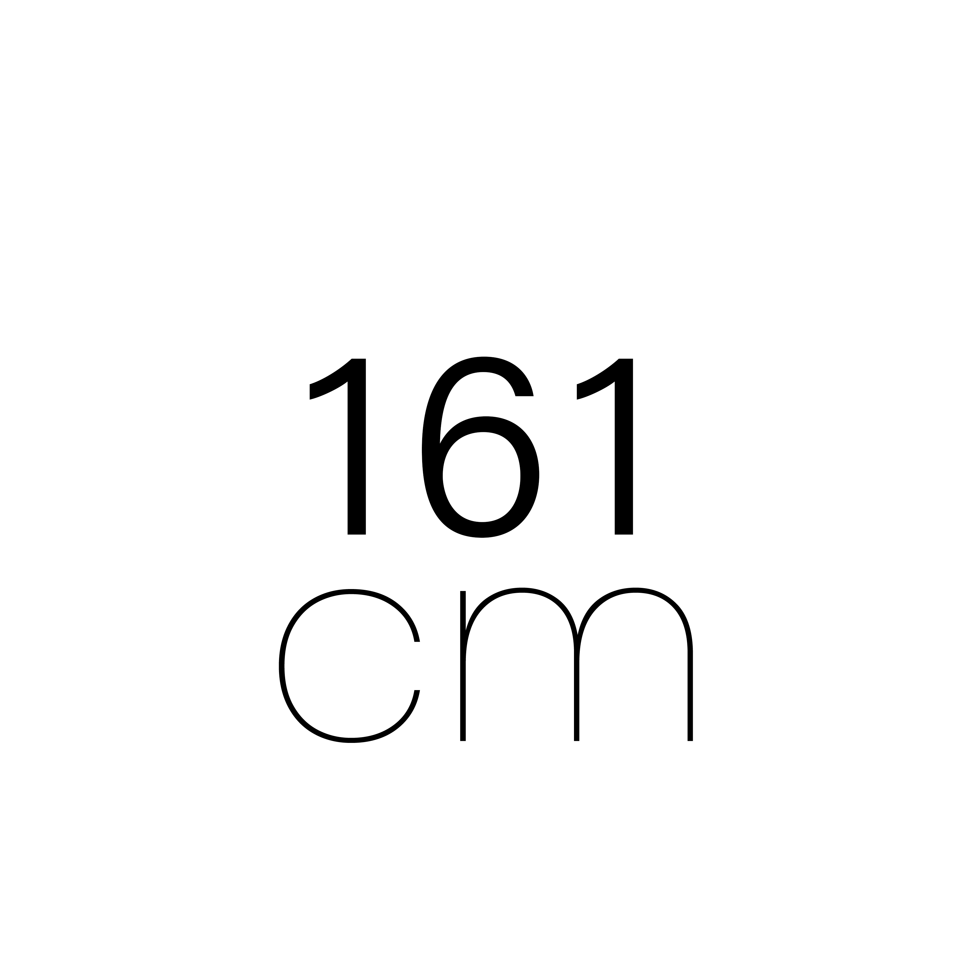 161 cm