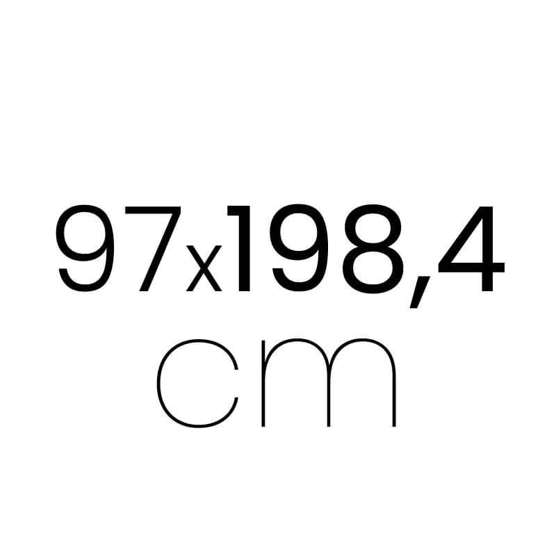 97 x 198.4