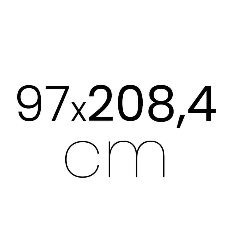97 x 208.4